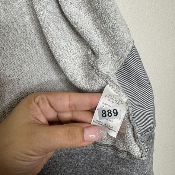 NSF Small Hoody Full Zip Sweatshirt Hidden USA Made Terry Cloth Relax Lounge - Picture 8 of 11